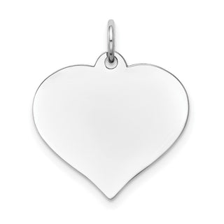 14k White Gold Heart Disc Charm XWM604/09