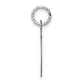 14k White Gold Plain .035 Gauge Circular Engravable Disc Charm