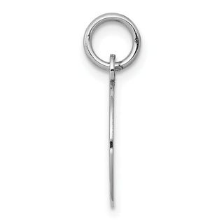 20mm x 13mm 14k White Gold Etched .027 Gauge Engraveable Round Disc Charm