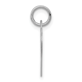 14k White Gold Plain .011 Gauge Engravable Heart Disc Charm XWM625/11