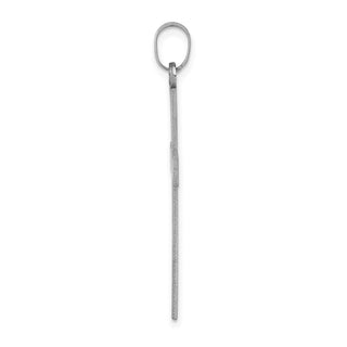 14k White Gold Florentine Cross Pendant XWR11