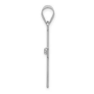 14k White Gold .02ctw Diamond Cross Pendant XWR39