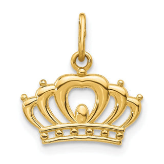 14k Yellow Gold Crown Charm YC1036
