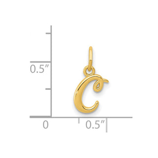14k Yellow Gold Yellow Gold Initial Charm YC1060C
