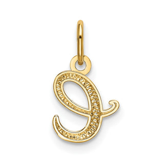 14k Yellow Gold Yellow Gold Initial Charm YC1060E