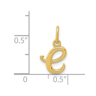14k Yellow Gold Yellow Gold Initial Charm YC1060E