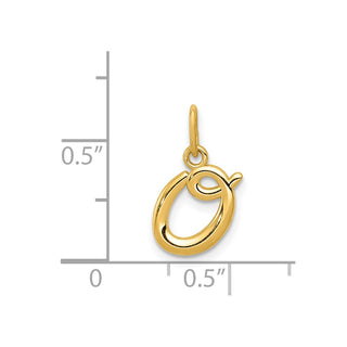14k Yellow Gold Yellow Gold Initial Charm YC1060O