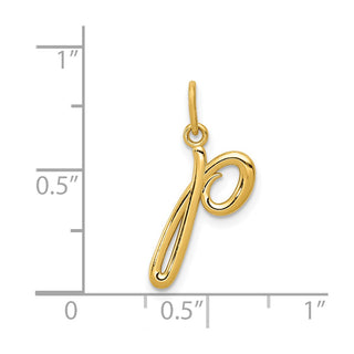 14k Yellow Gold Yellow Gold Initial Charm YC1060P