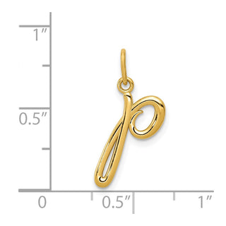 14k Yellow Gold Yellow Gold Initial Charm YC1060P