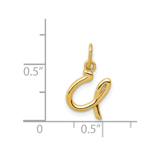 14k Yellow Gold Yellow Gold Initial Charm YC1060U