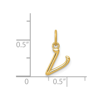 14k Yellow Gold Yellow Gold Initial Charm YC1060V
