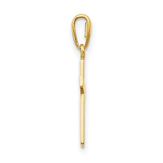 14k Yellow Gold Childrens Cross Pendant