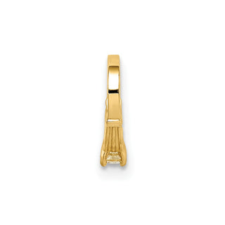 14k Yellow Gold 3D Ring with Yellow CZ Pendant