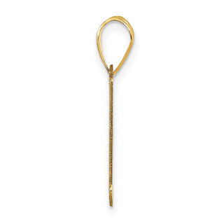 14k Yellow Gold Polished Letter A Initial Pendant YC1440A