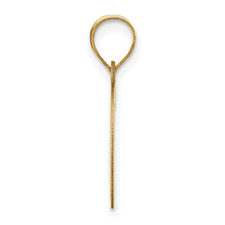 14k Yellow Gold Polished Letter G Initial Pendant