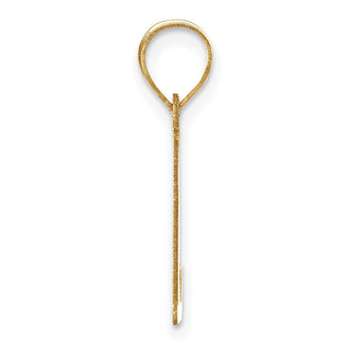 14k Yellow Gold Polished Letter L Initial Pendant