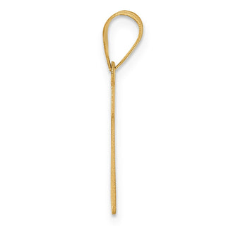 14k Yellow Gold Polished Letter Z Initial Pendant