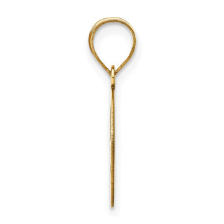 14k Yellow Gold Polished Bubble Letter G Initial Pendant