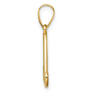14K Yellow Gold Script Letter M Initial Pendant YC1540M