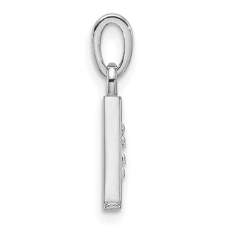 14K White Gold Diamond Letter A Initial Pendant YC1541WA