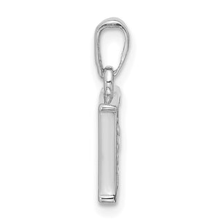 14K White Gold Diamond Letter F Initial Pendant YC1541WF