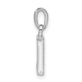 14K White Gold Diamond Letter L Initial Pendant YC1541WL