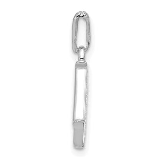 14K White Gold Diamond Letter N Initial Pendant YC1541WN