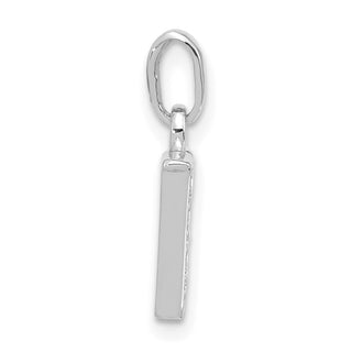 14K White Gold Diamond Letter V Initial Pendant YC1541WV