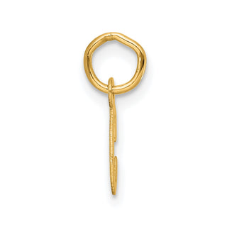 14K Yellow Gold Small Script Letter C Initial Charm
