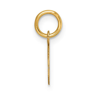 14K Yellow Gold Small Script Letter G Initial Charm