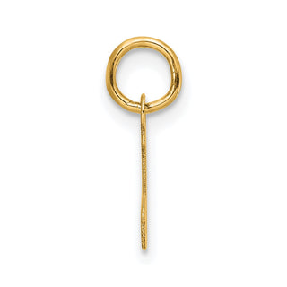 14K Yellow Gold Small Script Letter J Initial Charm