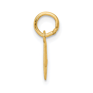 14K Yellow Gold Small Script Letter O Initial Charm