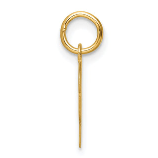 14K Yellow Gold Small Script Letter Y Initial Charm