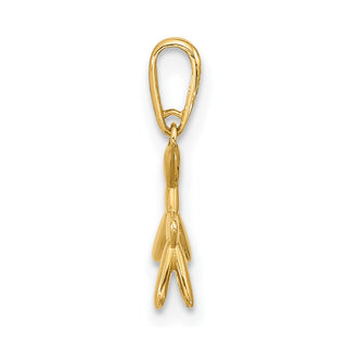 14K Yellow Gold Polished 3D Ballon Puppy Pendant Charm