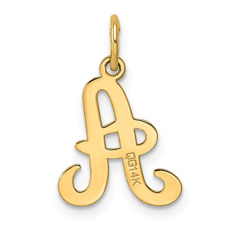 14k Yellow Gold Initial A Charm YC248A