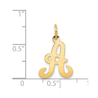 14k Yellow Gold Initial A Charm YC248A