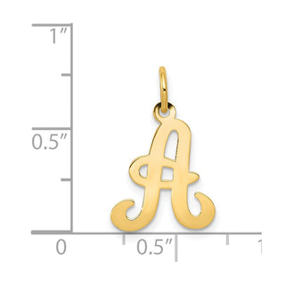 14k Yellow Gold Initial A Charm YC248A