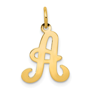 14k Yellow Gold Initial A Charm YC248A