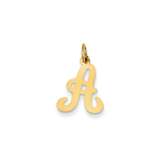 14k Yellow Gold Initial A Charm YC248A