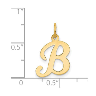 14k Yellow Gold Initial B Charm YC248B