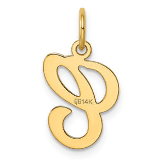 14k Yellow Gold Initial C Charm YC248C