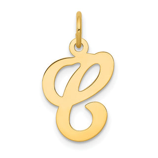 14k Yellow Gold Initial C Charm YC248C