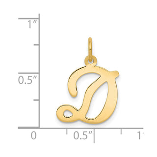 14k Yellow Gold Initial D Charm YC248D