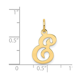 14k Yellow Gold Initial E Charm YC248E