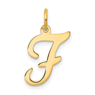 14k Yellow Gold Initial F Charm YC248F