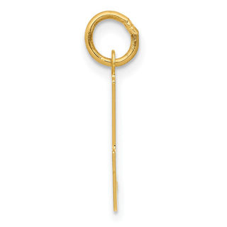 14k Yellow Gold Initial I Charm YC248I