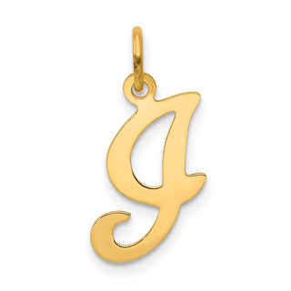 14k Yellow Gold Initial I Charm YC248I