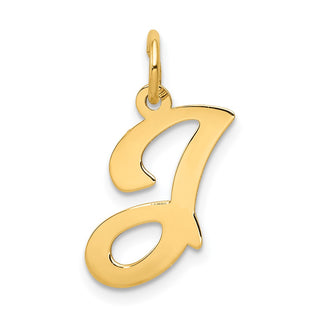 14k Yellow Gold Initial J Charm YC248J