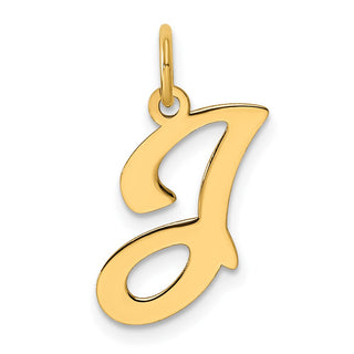 14k Yellow Gold Initial J Charm YC248J