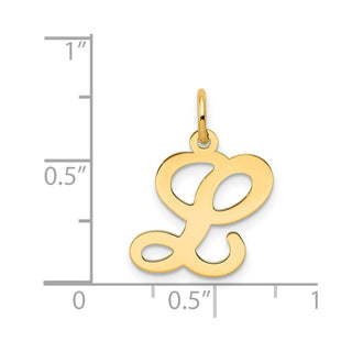 14k Yellow Gold Initial L Charm YC248L